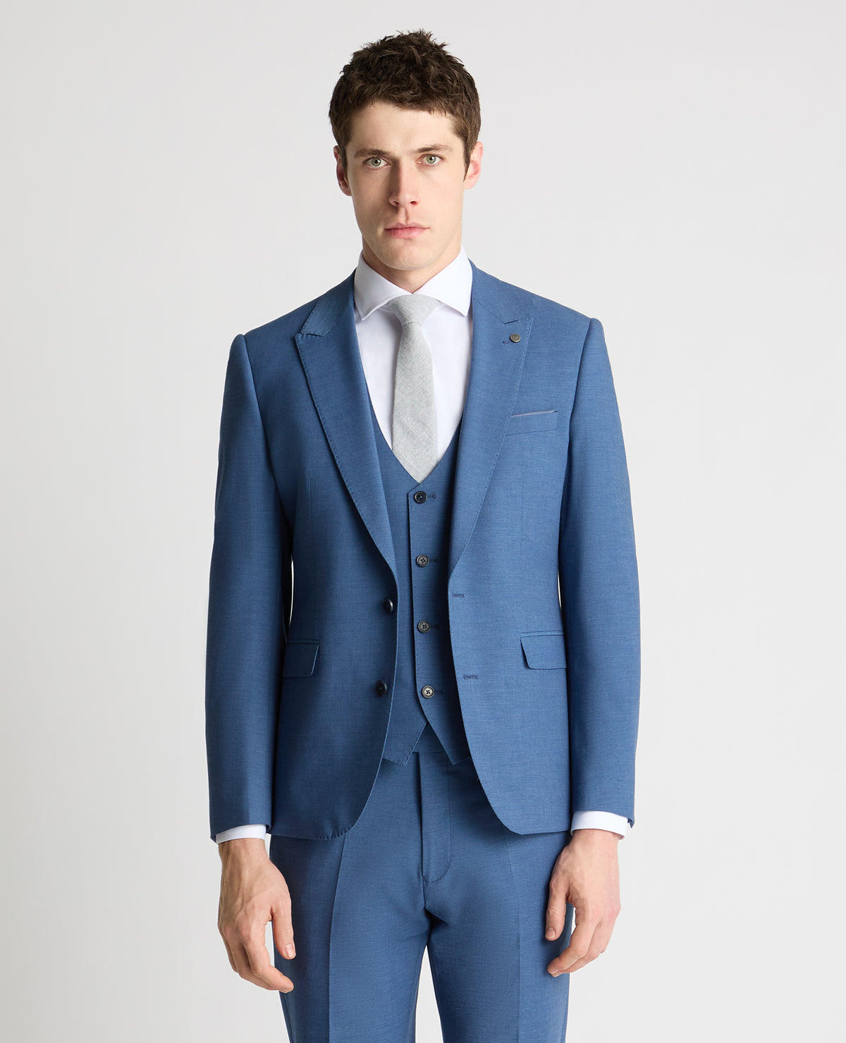 Man wearing a blue jacket
