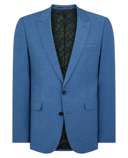 Man wearing a blue jacket
