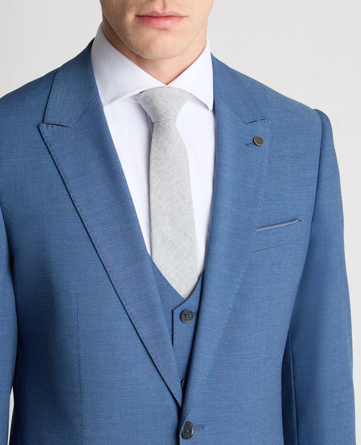 Man wearing a blue jacket