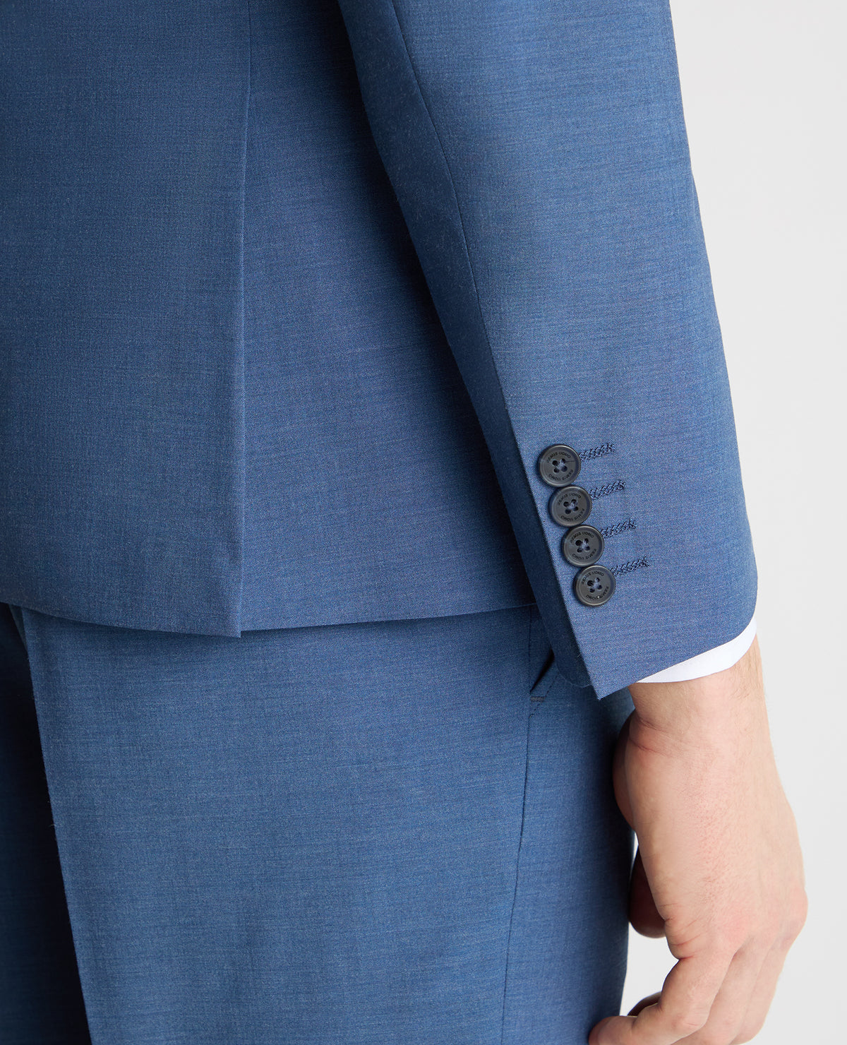 Man wearing a blue jacket