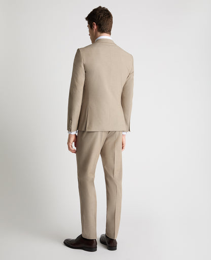 Man wearing a stone jacket