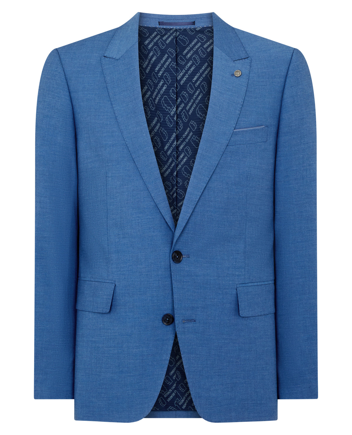 Man wearing a blue jacket