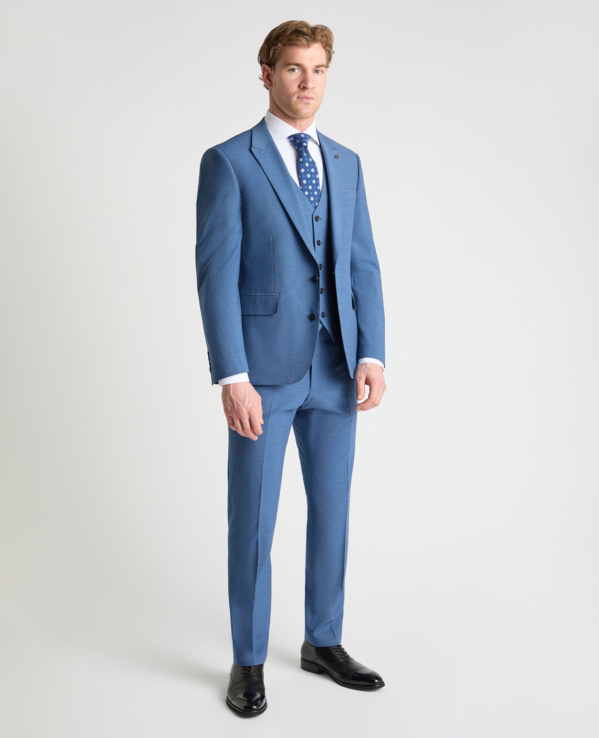 Man wearing a blue jacket