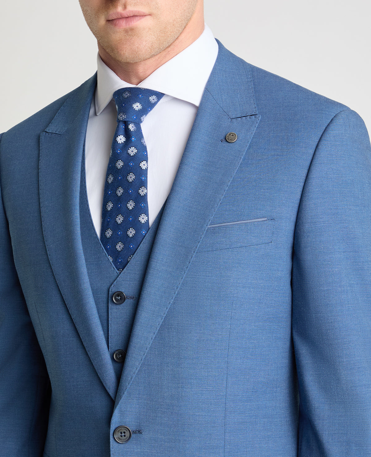 Man wearing a blue jacket