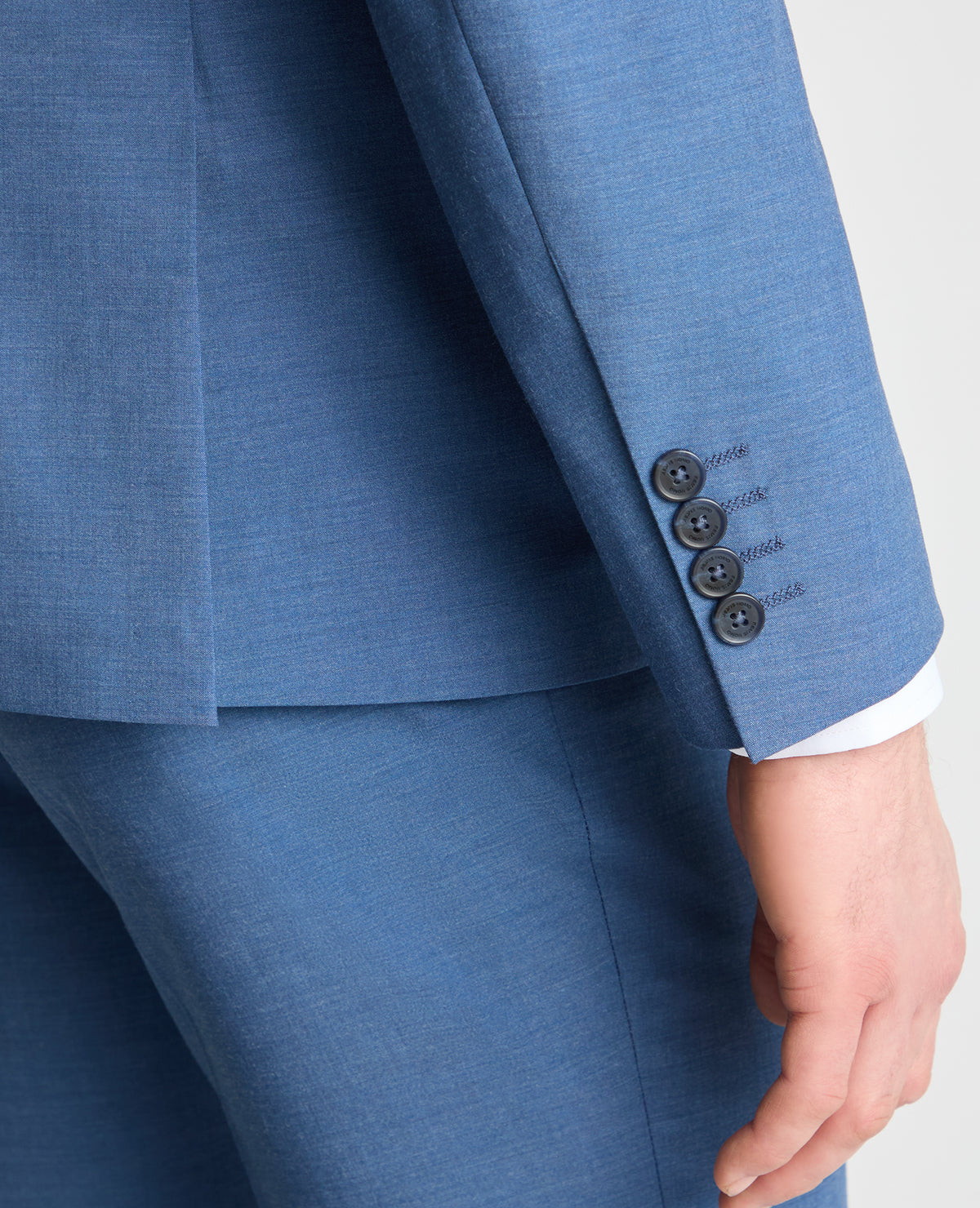 Man wearing a blue jacket