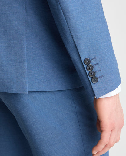 Man wearing a blue jacket