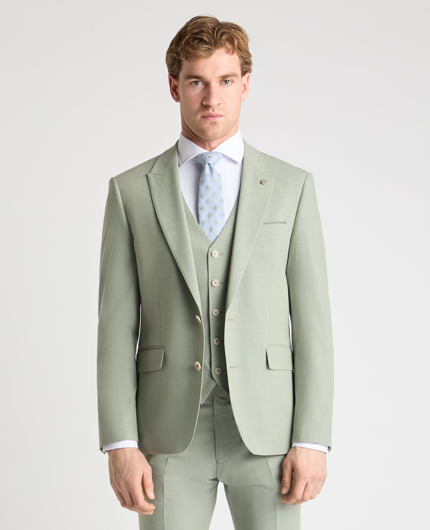 Tapered Fit Peak Lapel Suit