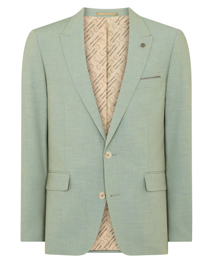 Man wearing a green jacket
