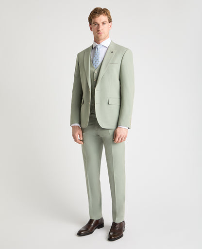 Man wearing a green jacket