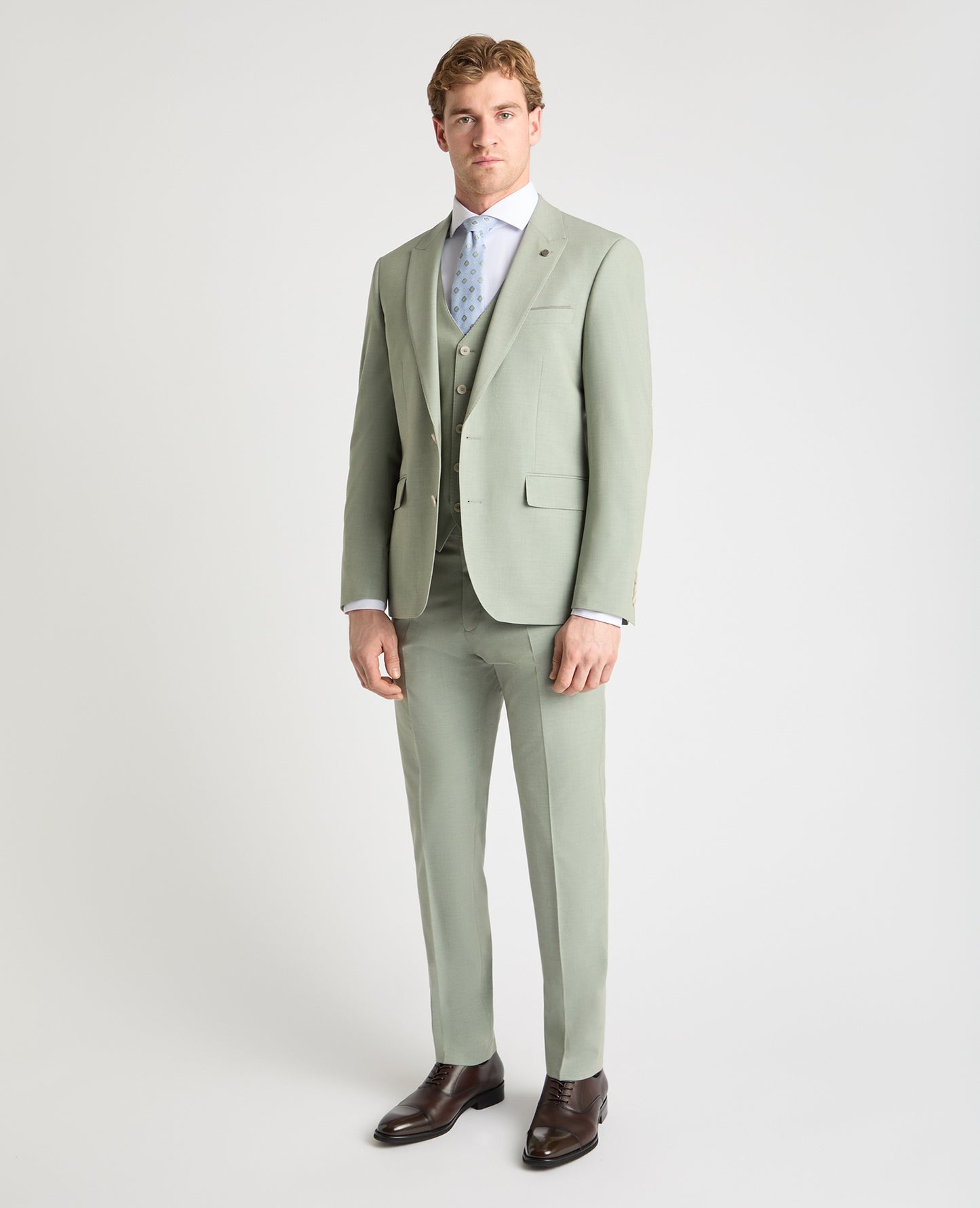 Tapered Fit Peak Lapel Suit