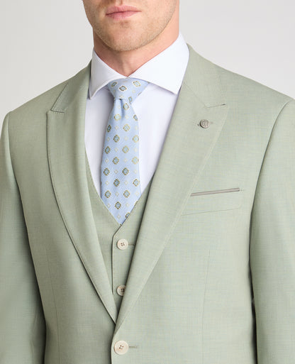 Man wearing a green jacket
