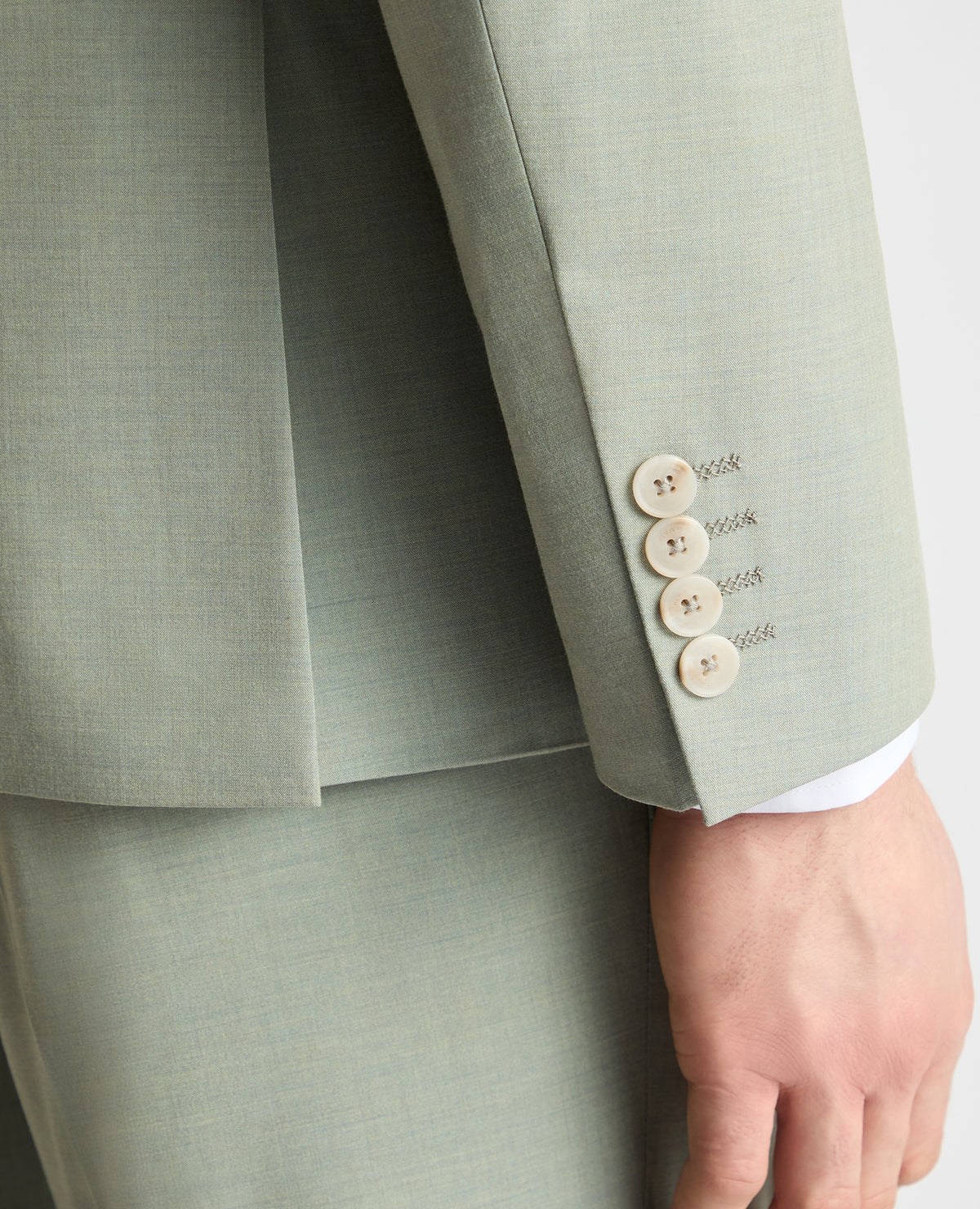 Man wearing a green jacket