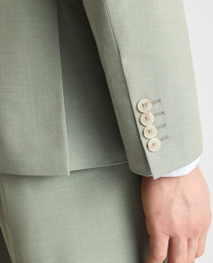Man wearing a green jacket