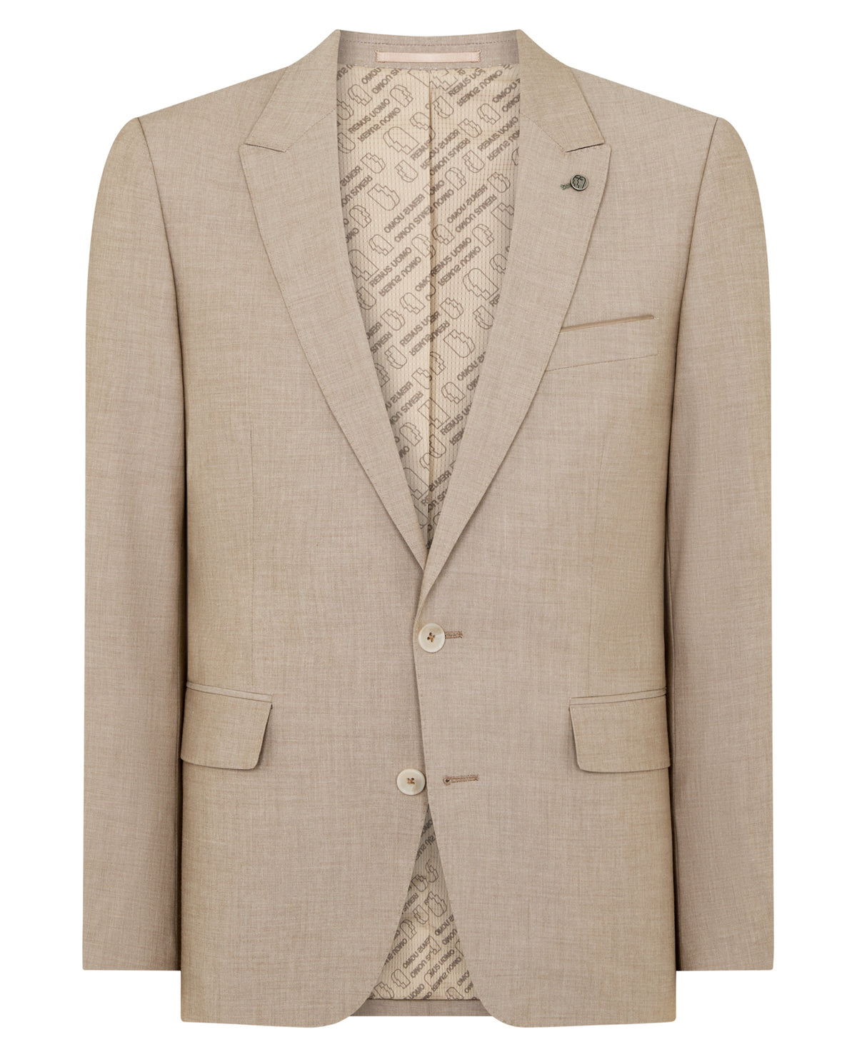 Man wearing a stone jacket