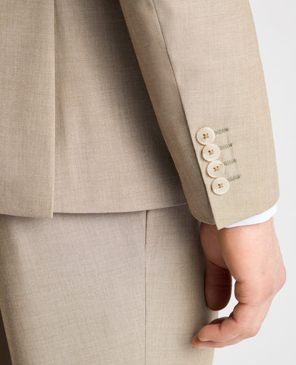 Man wearing a stone jacket