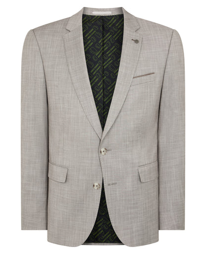 Man wearing a stone jacket