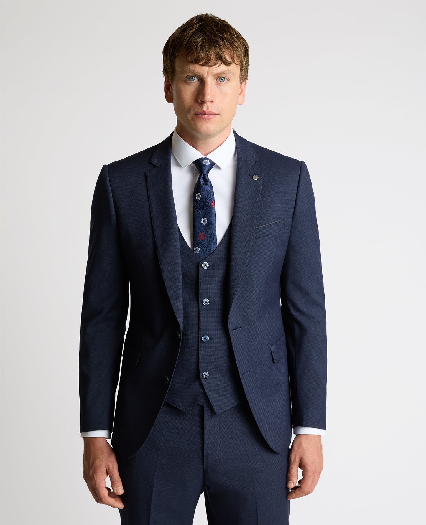 Slim fit polyviscose stretch suit jacket