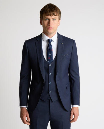 Slim fit polyviscose stretch suit jacket