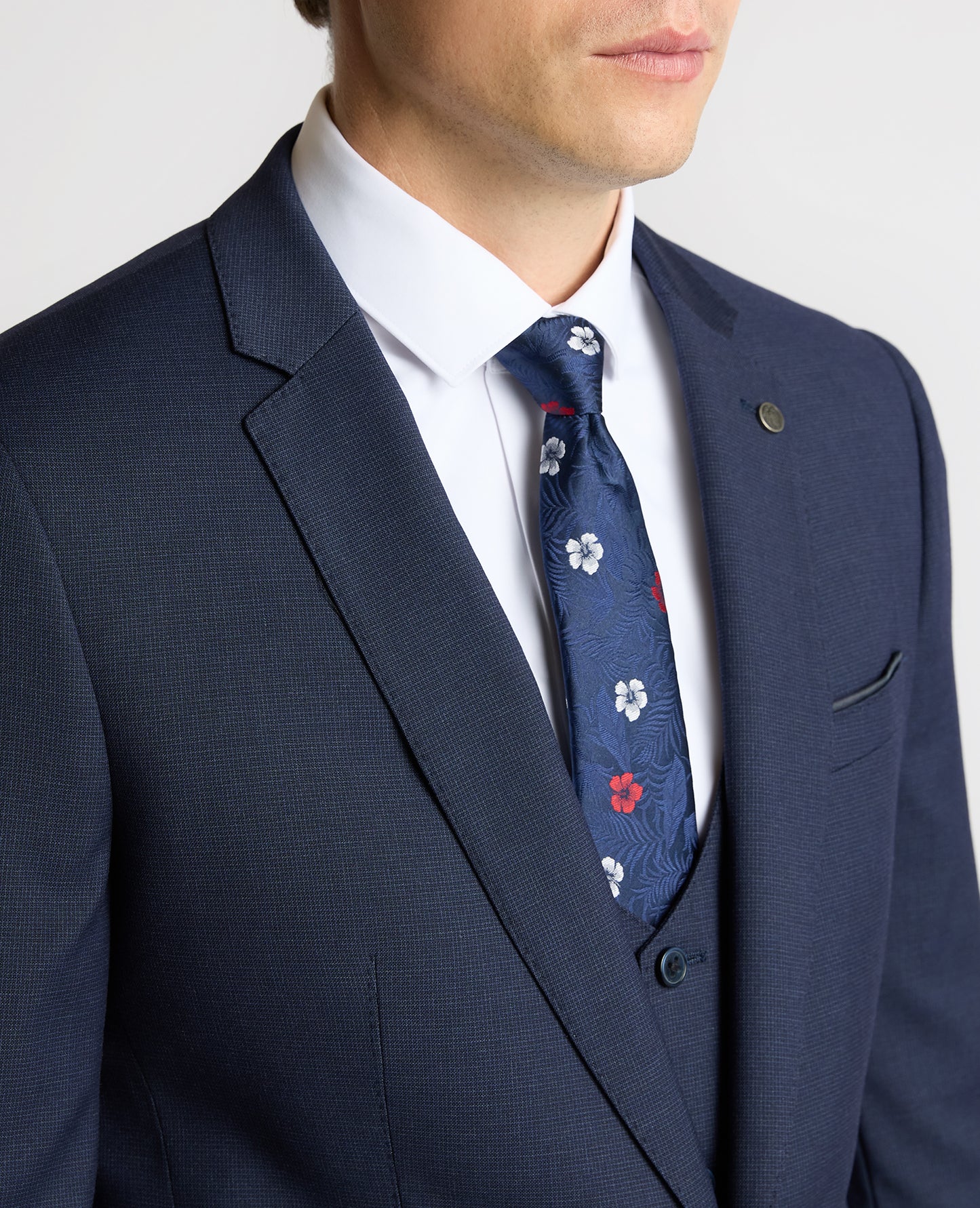 Slim fit polyviscose stretch suit jacket