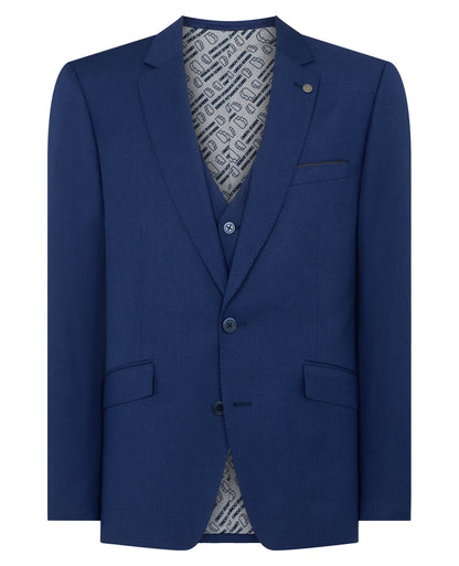 Man wearing a blue jacket