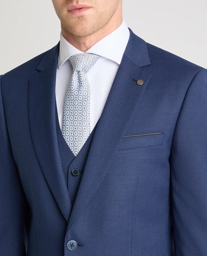 Tapered Fit Checked Stretch Suit