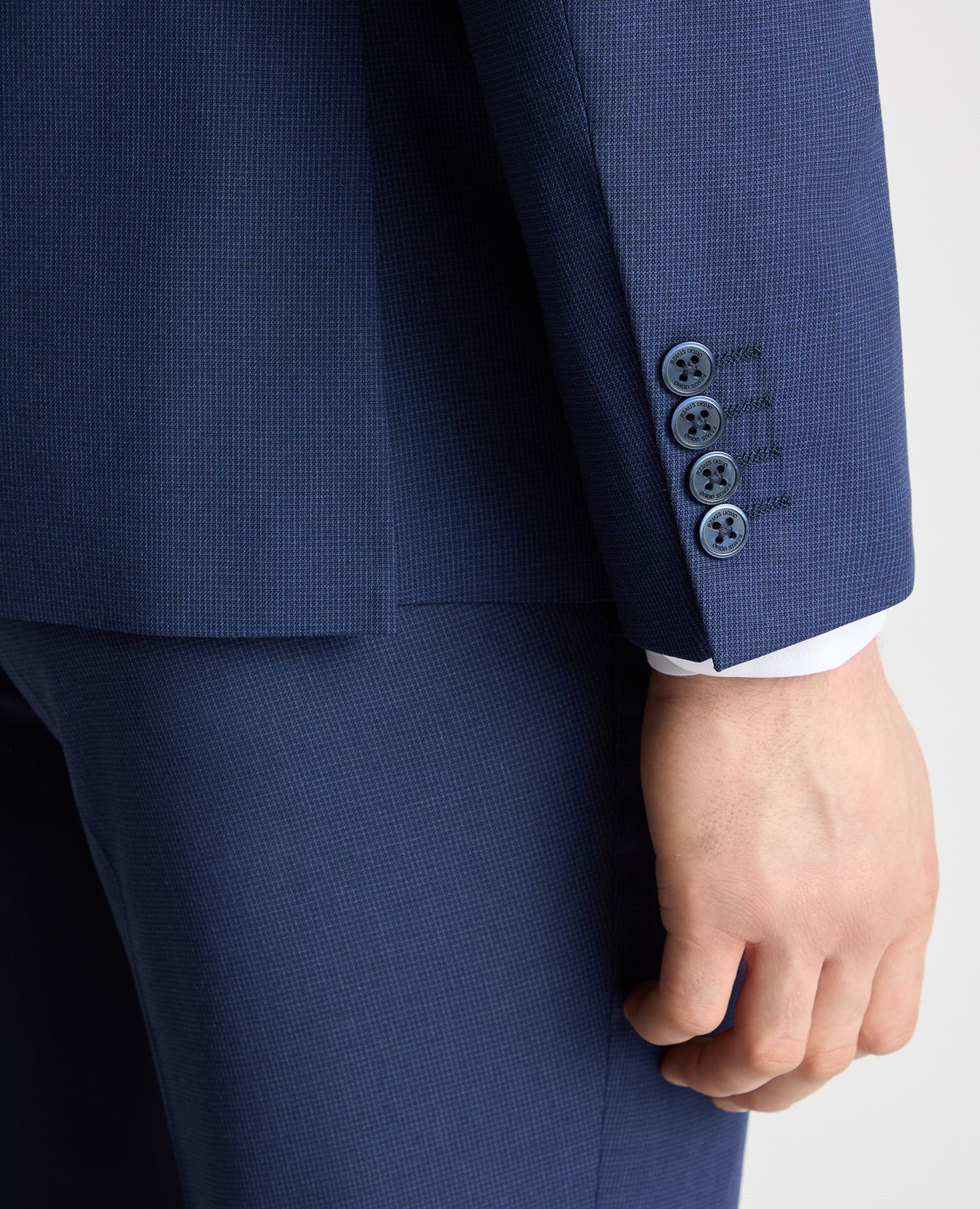 Tapered Fit Checked Stretch Suit