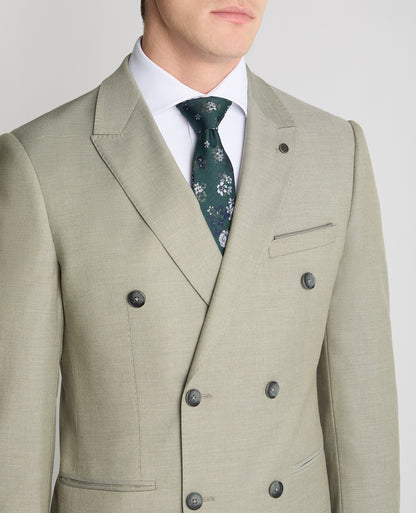 Slim Fit Double-Breasted Stretch Suit