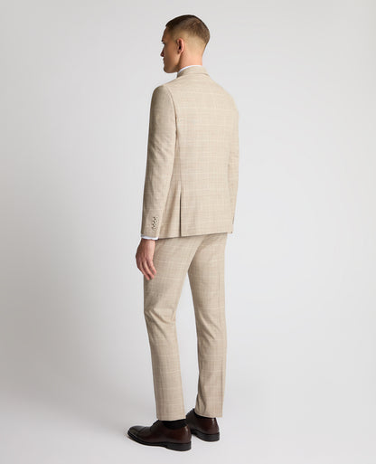 Man wearing a stone jacket