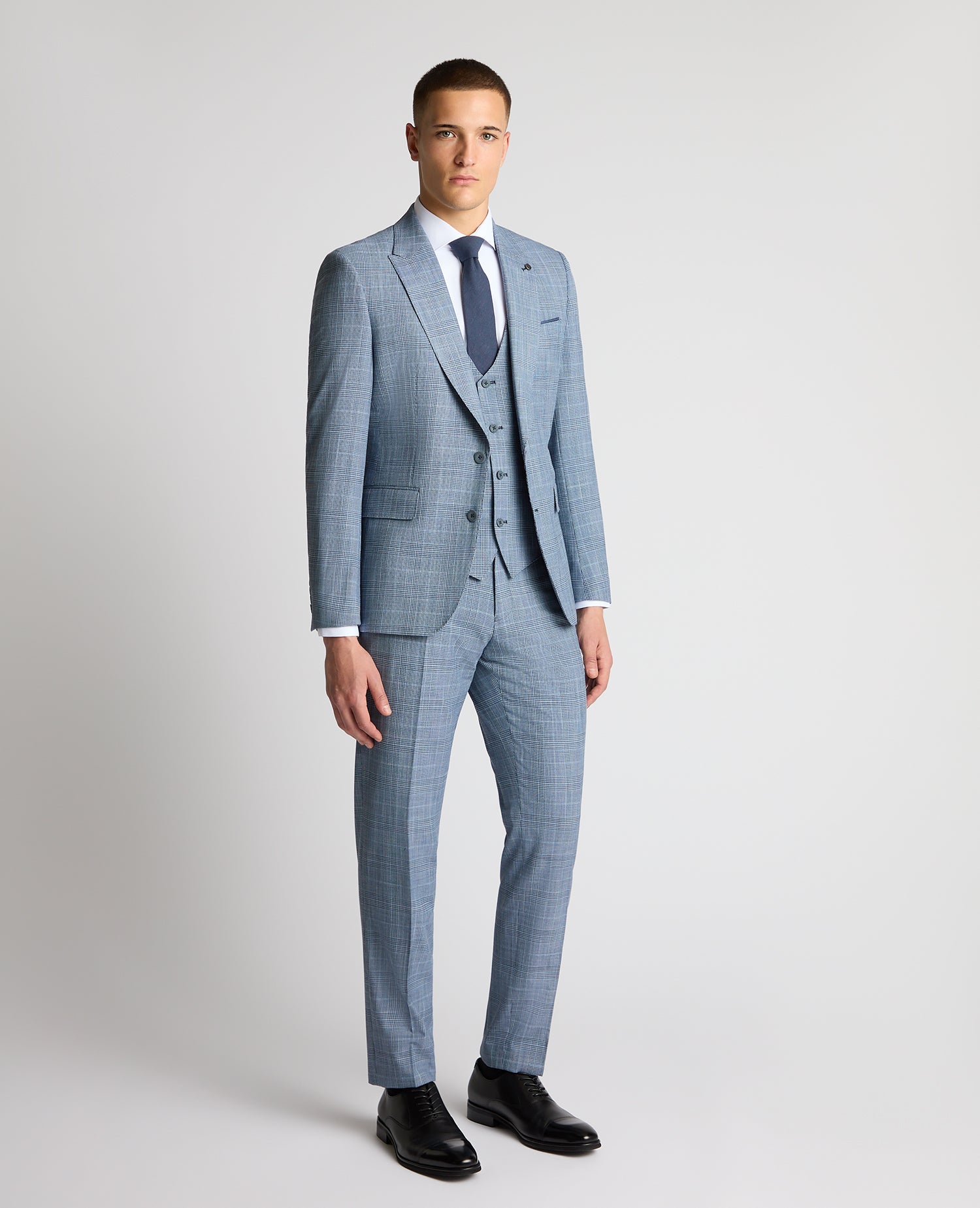 Man wearing a blue jacket