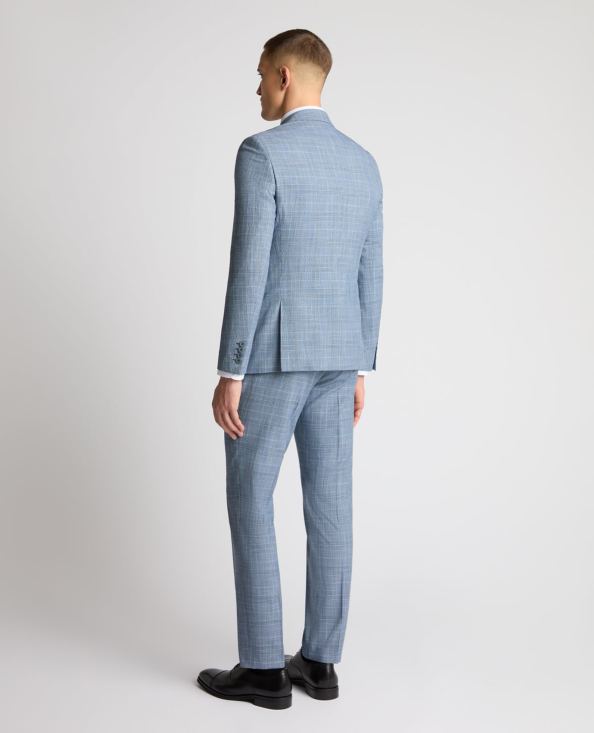 Man wearing a blue jacket