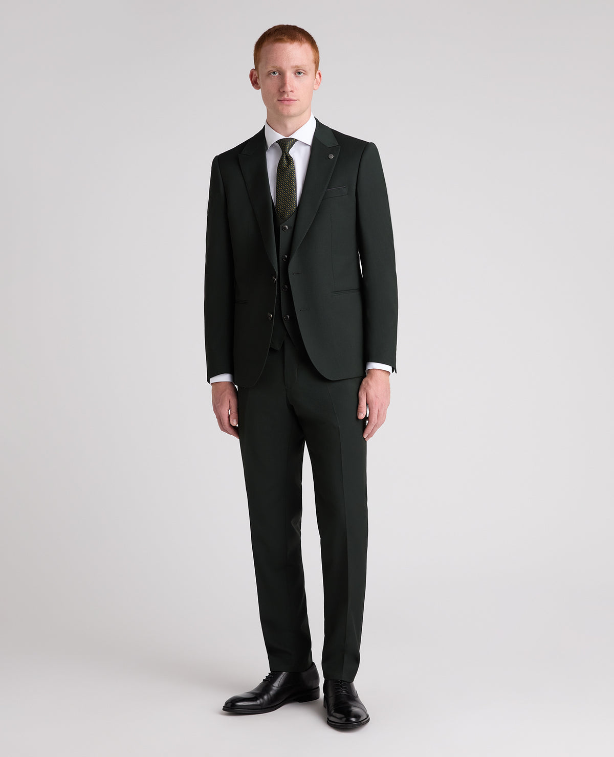 Dark Green Slim Fit Stretch Suit Jacket