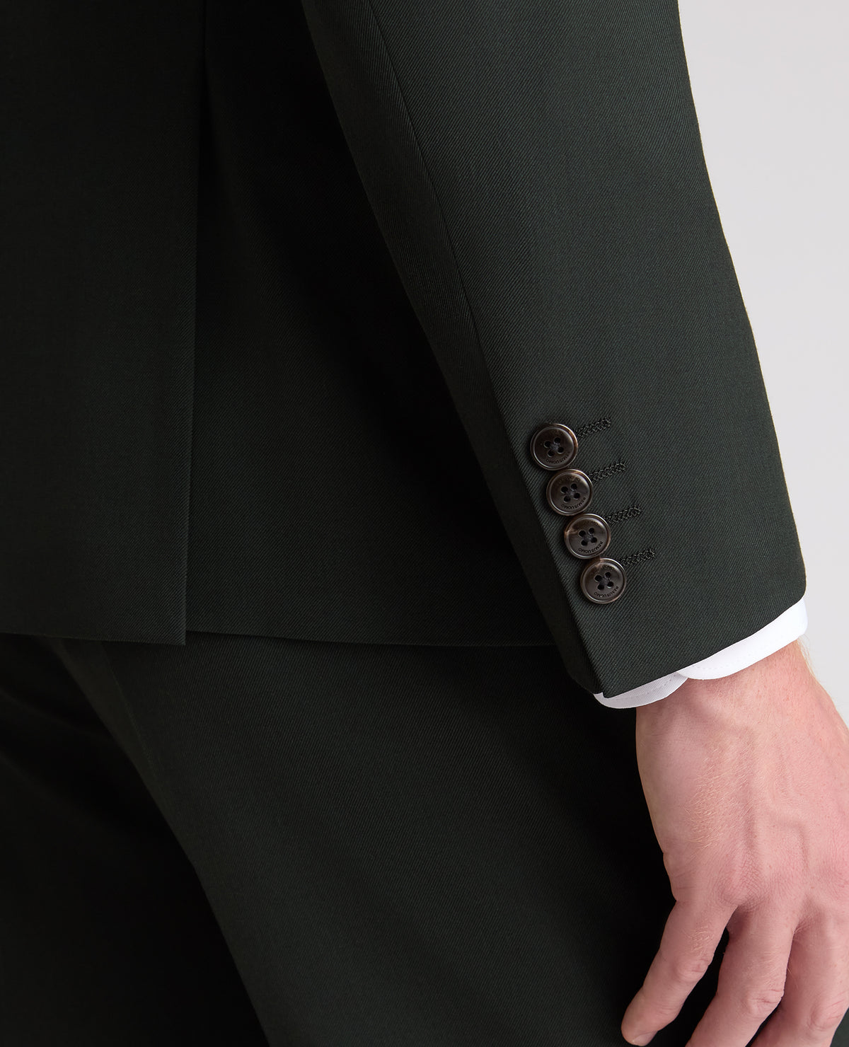 Dark Green Slim Fit Stretch Suit Jacket