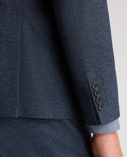 Dark Blue Slim Fit Woven Stretch Suit