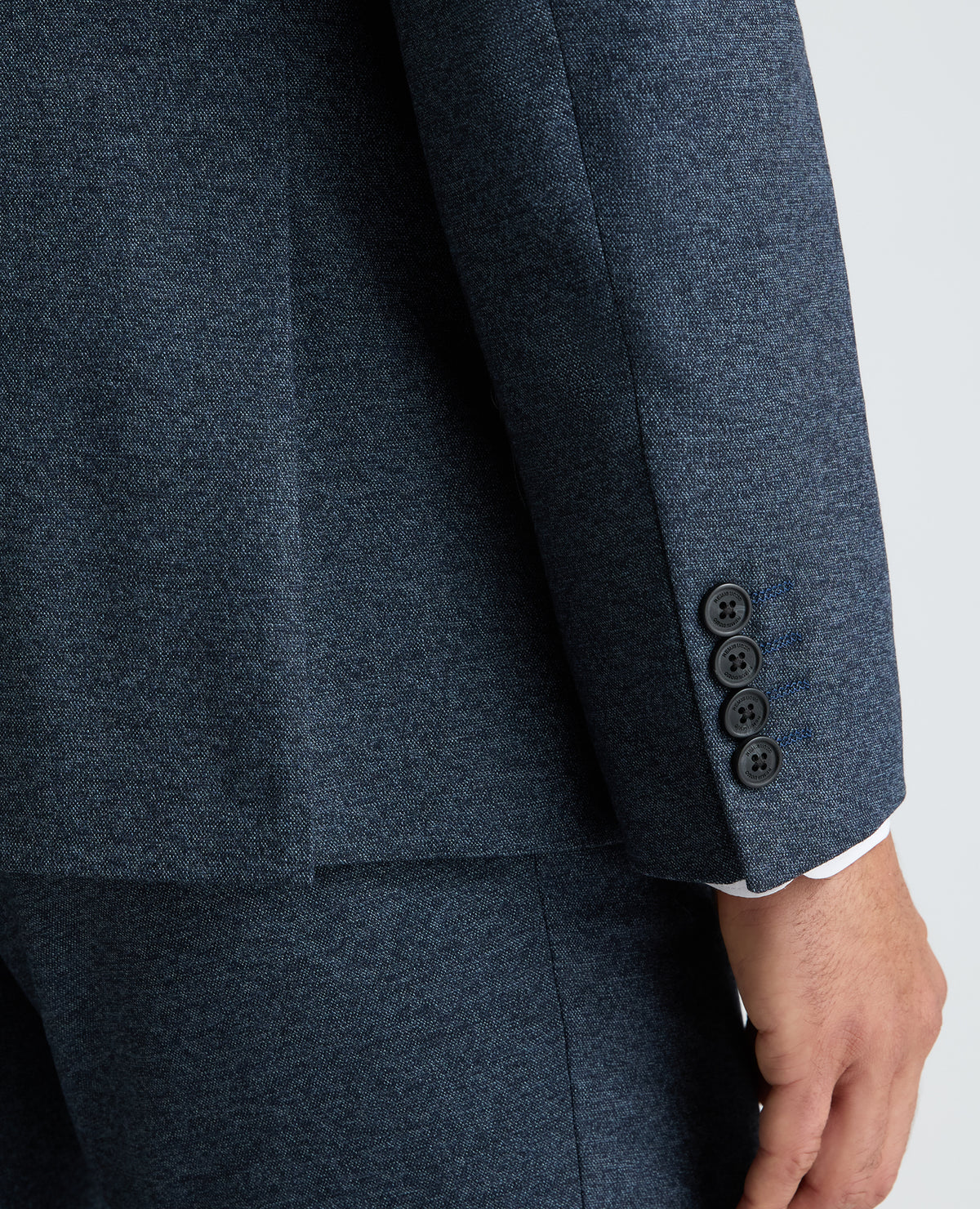 Dark Blue Tapered Fit Woven Stretch Suit