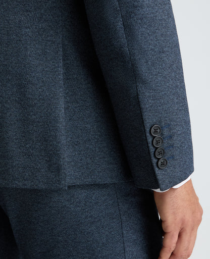 Dark Blue Tapered Fit Woven Stretch Suit