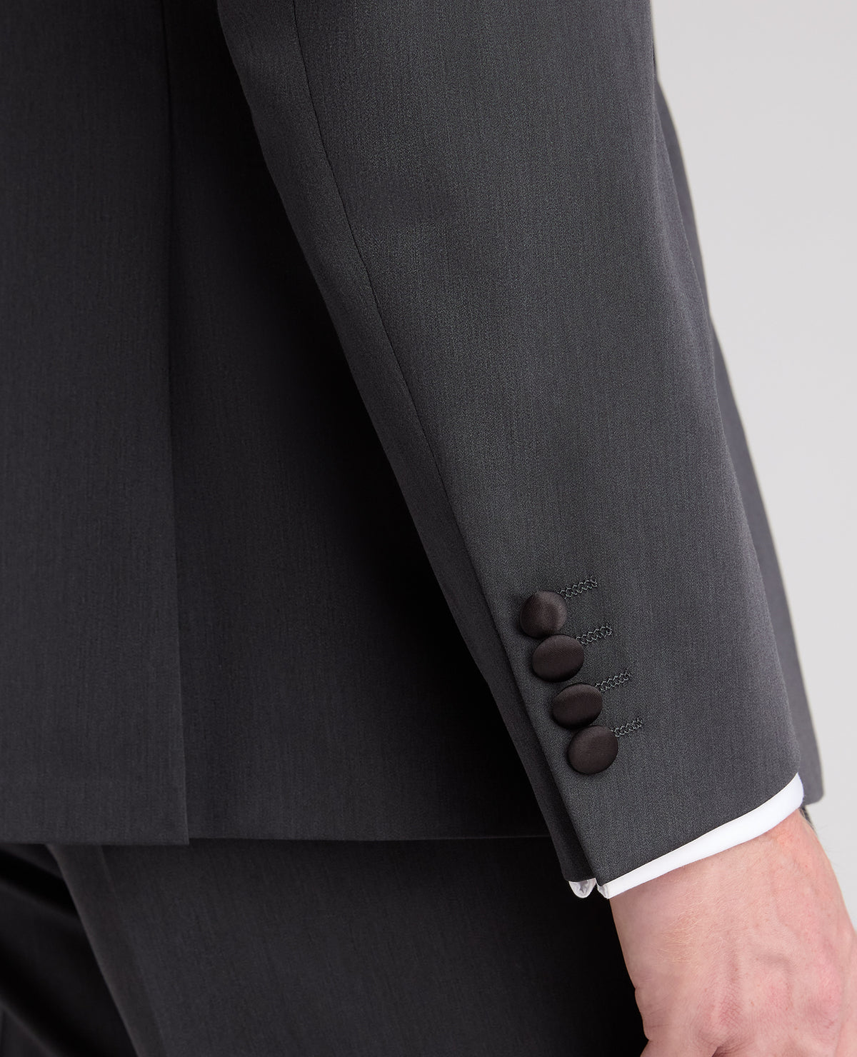 Dark Grey Slim Fit Stretch Dinner Suit