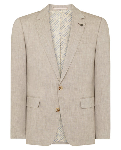 Man wearing a stone jacket