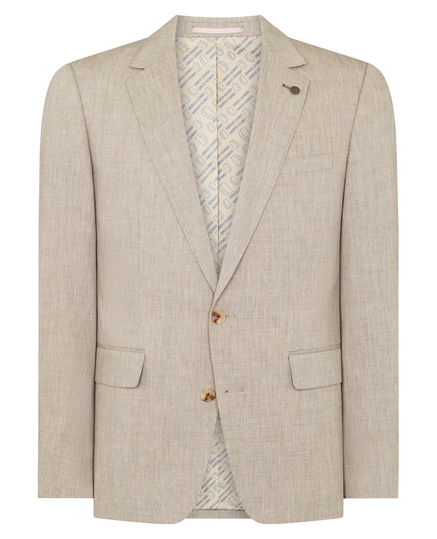 Man wearing a stone jacket