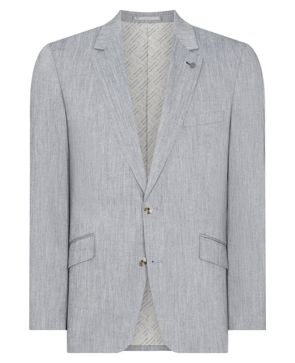 Man wearing a blue jacket