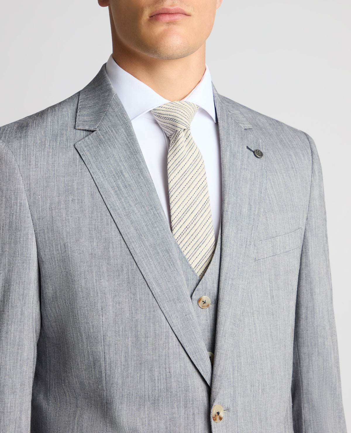 Man wearing a blue jacket