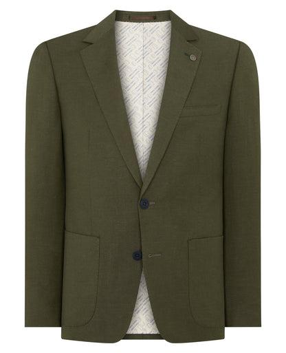 Slim Fit Linen Rich Suit
