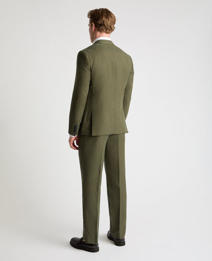 Slim Fit Linen Rich Suit