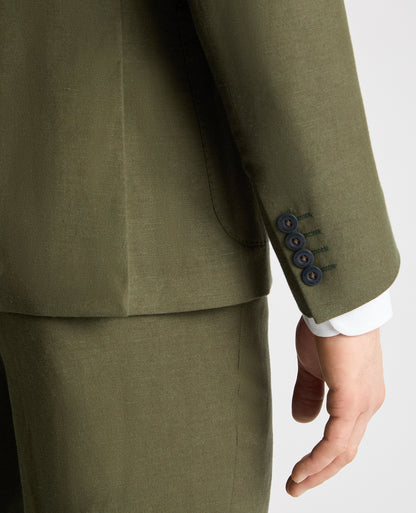 Man wearing a green jacket