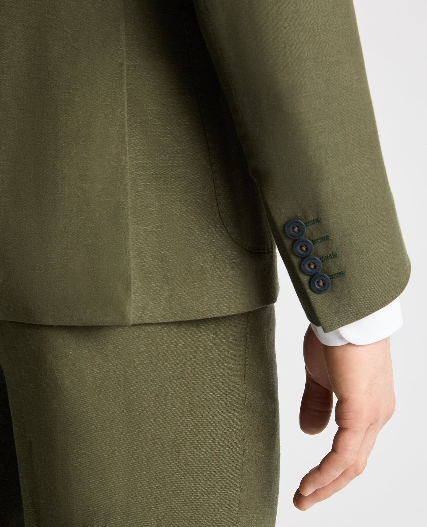 Slim Fit Linen Rich Suit