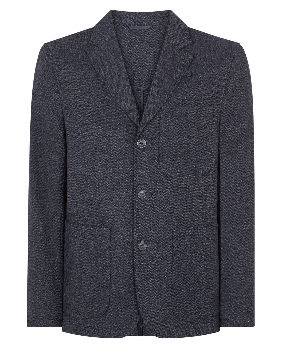 Man wearing a blue jacket