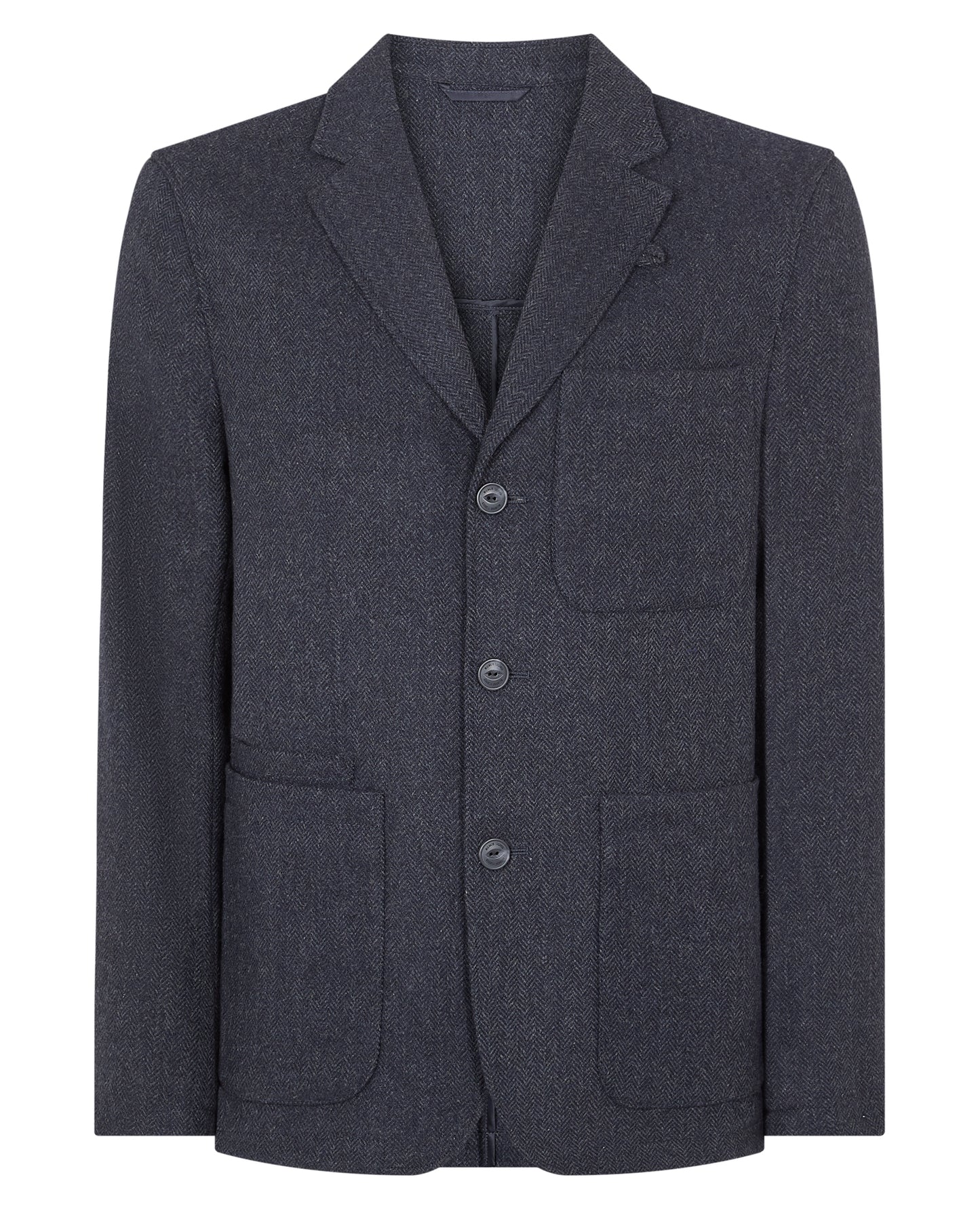 Slim fit wool-poly jacket