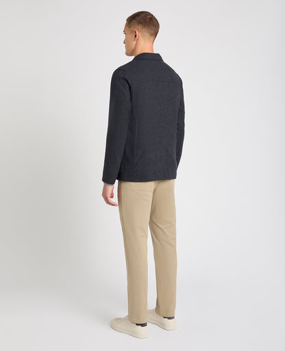 Slim fit wool-poly jacket