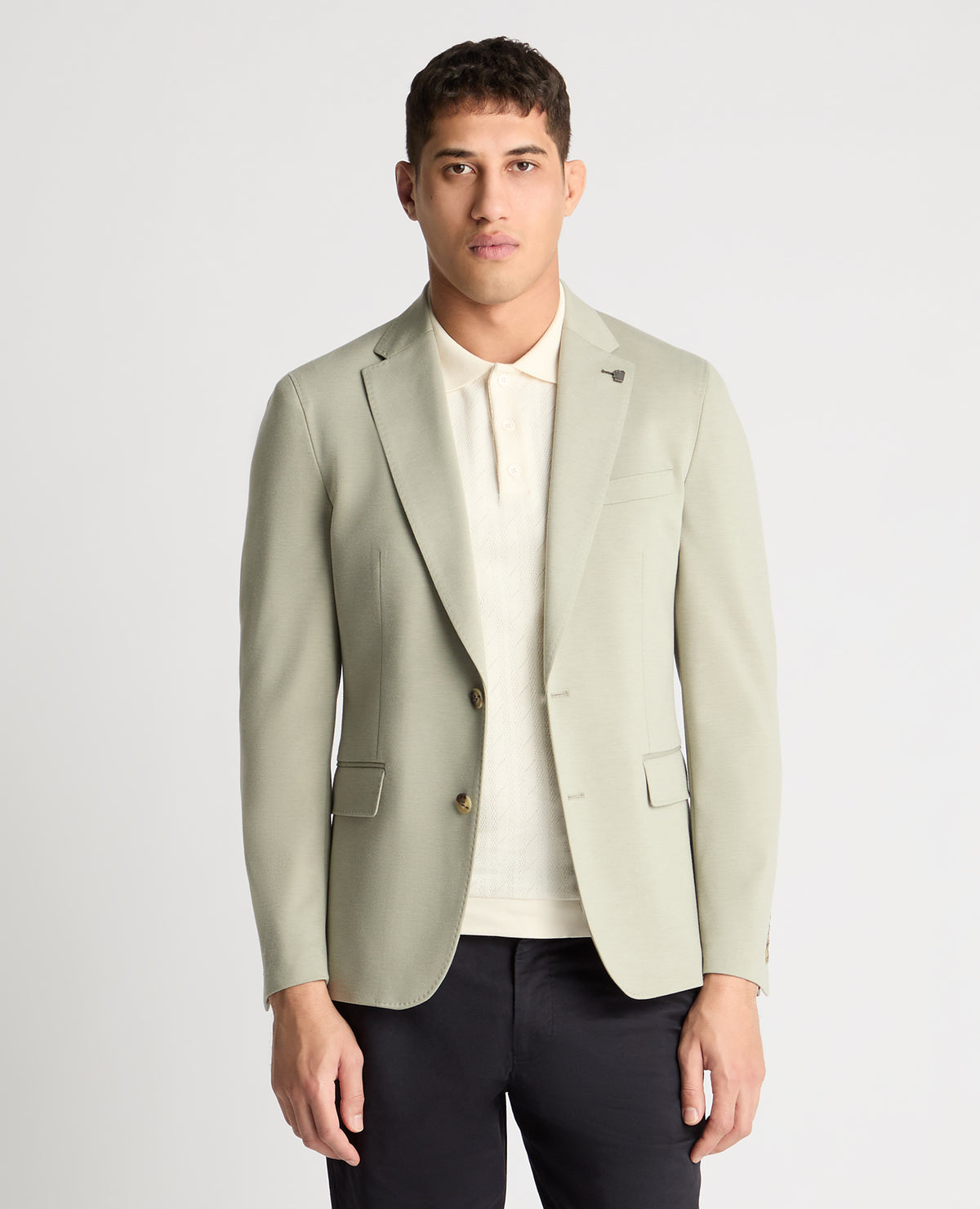 Man wearing a green jacket