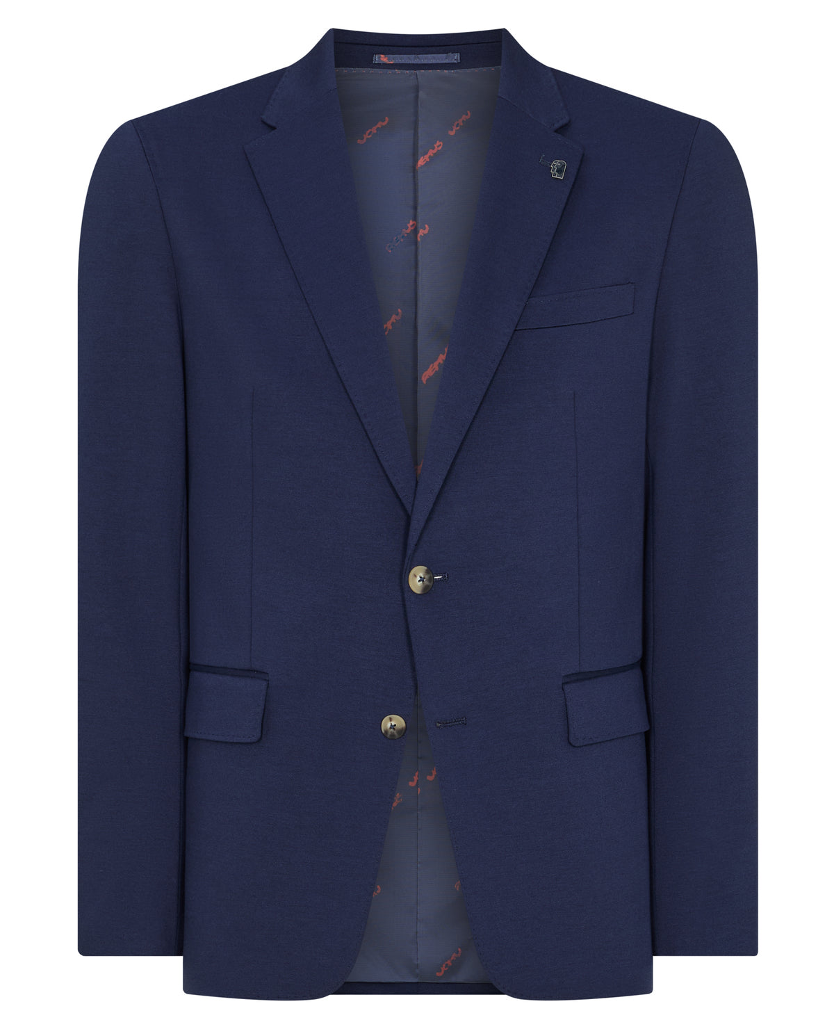 Man wearing a navy jacket