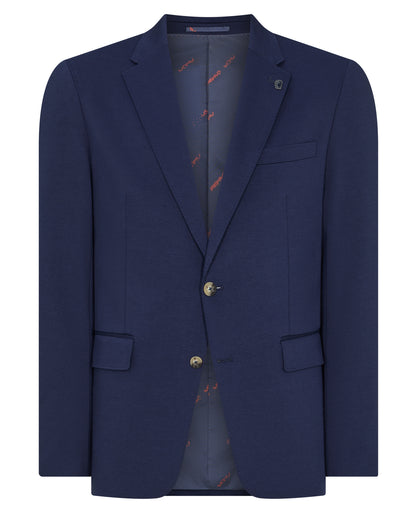 Man wearing a navy jacket
